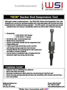 Sucker Rod Suspension Tool