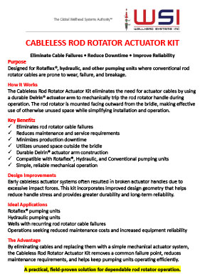 WSI Cableless Rod Rotator Actuator Kits