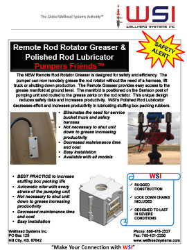 Remote Rod Rotator Greaser and PRL